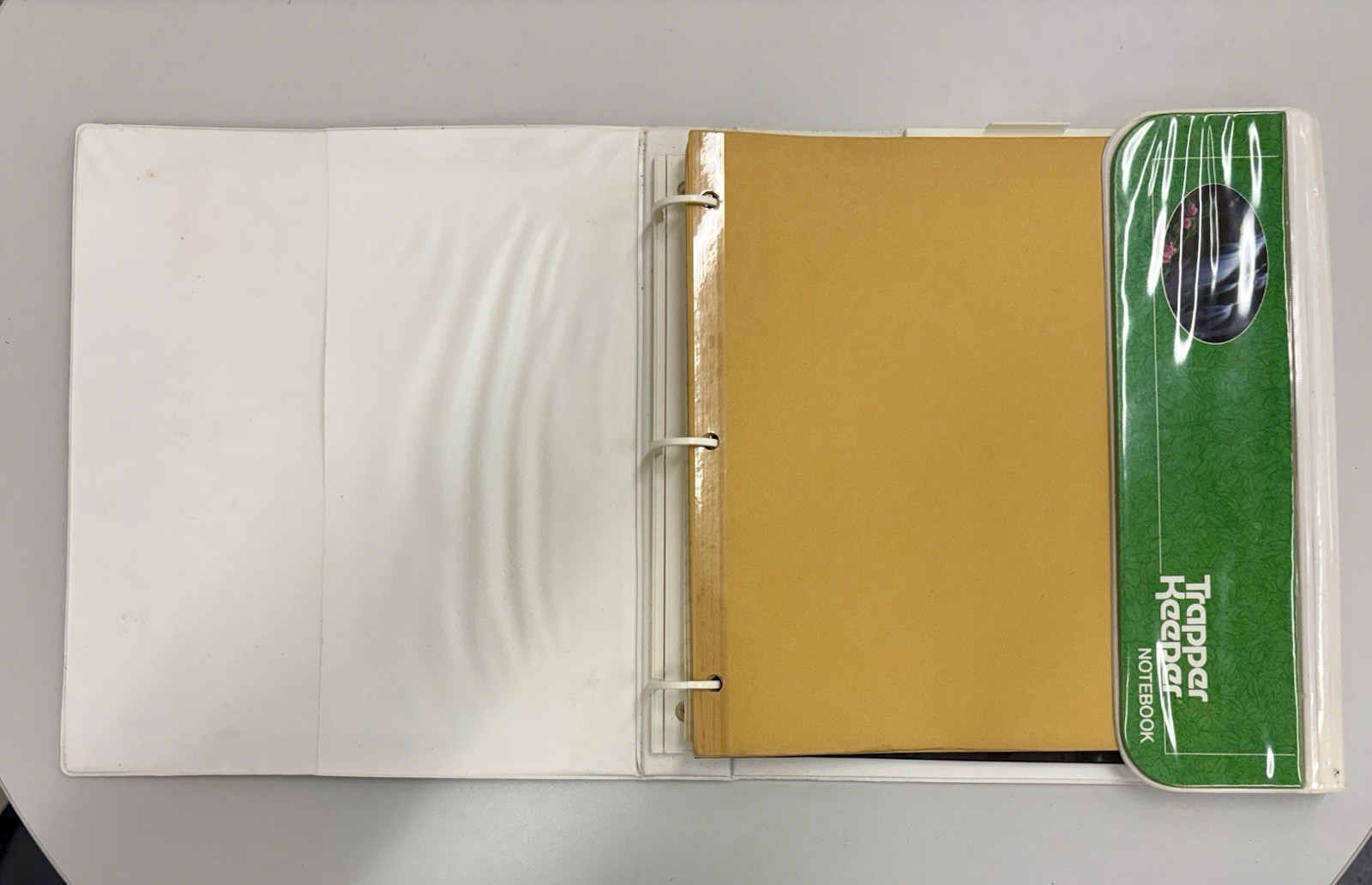 Vintage 80’s Mead Trapper Keeper Notebook – Waterfall Landscape Scene 29096 Pad