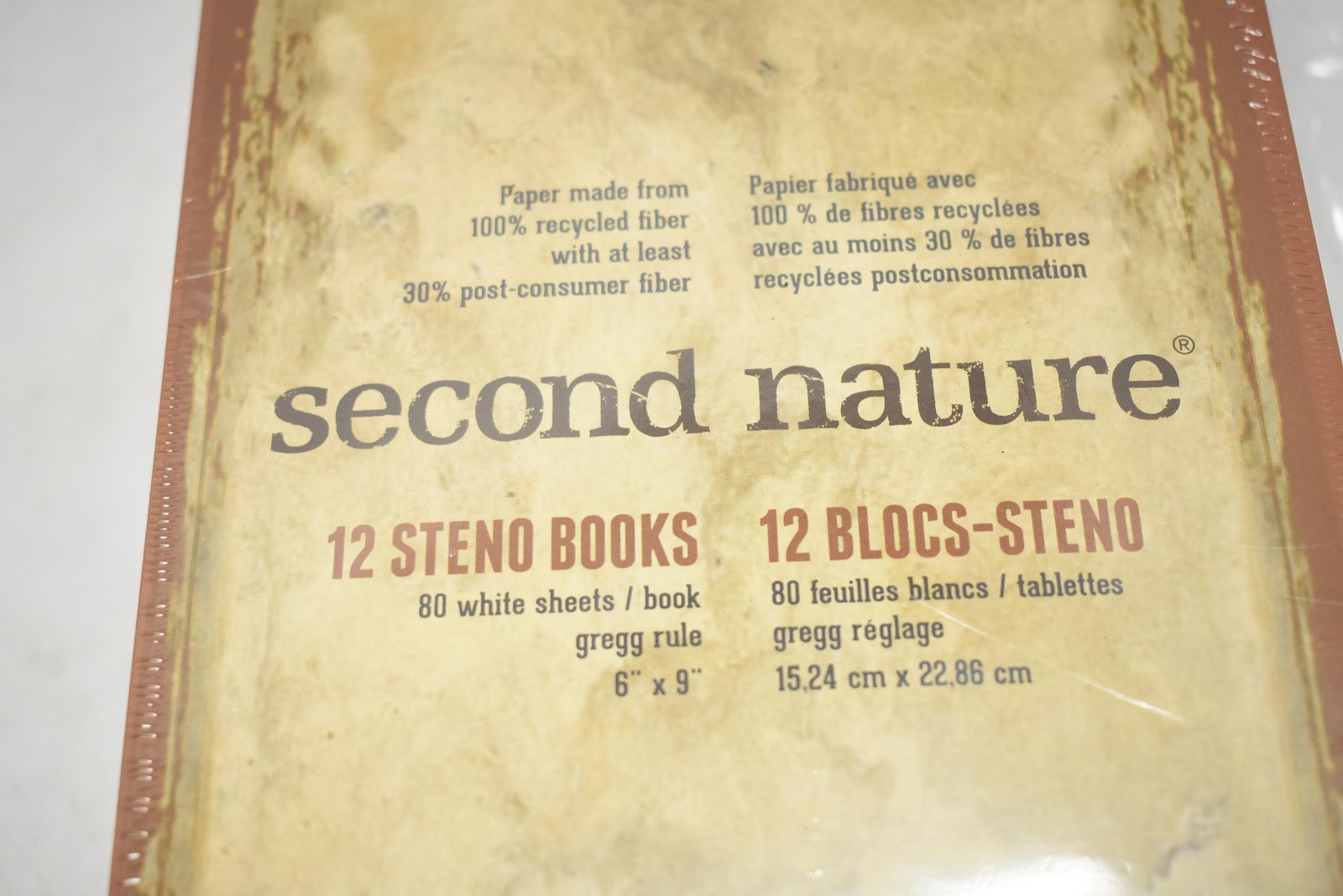 TOPS Second Nature Steno Books 12 Pack 6×9 80 Sheets Gregg Rule Made in USA