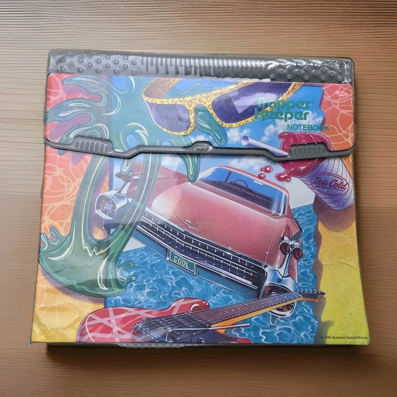 Vintage 1989 Trapper Keeper PINK CADILLAC CAR Sunglasses POOL FLOAT 29096 1980S