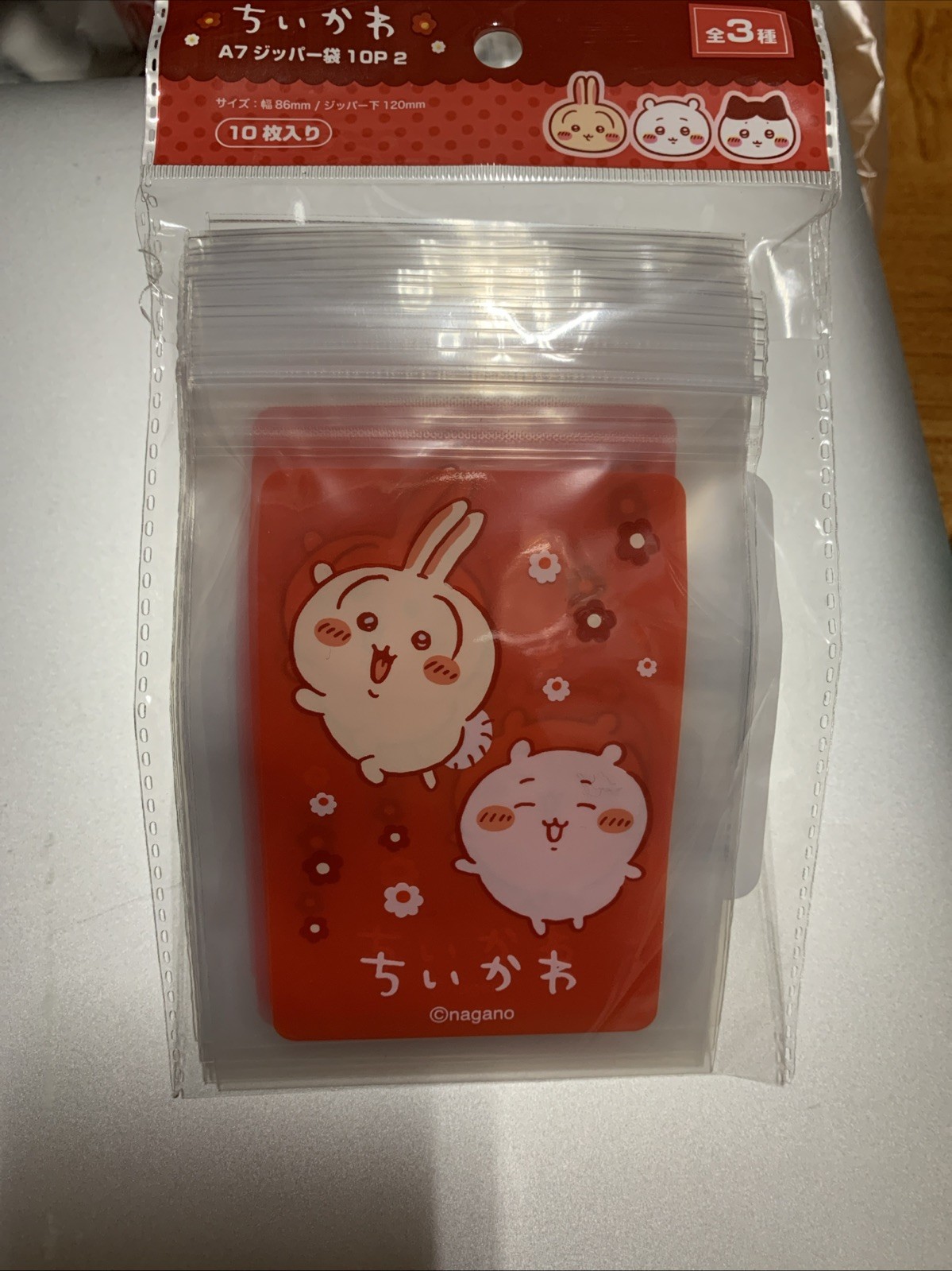 Chiikawa Stationery Lot 3 Set Notebook Zipper Bag Washi Chiyogami Origami Japan