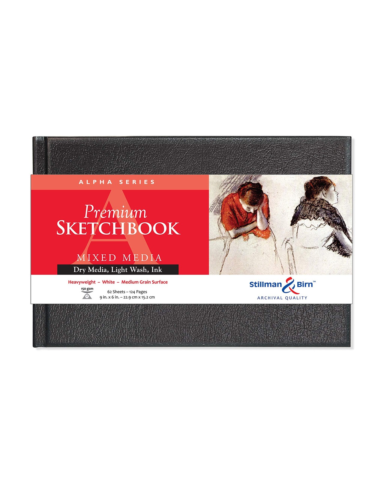 Stillman & Birn Alpha Series – Hardbound Sketchbook – Landscape 9 x 6 – 150gsm