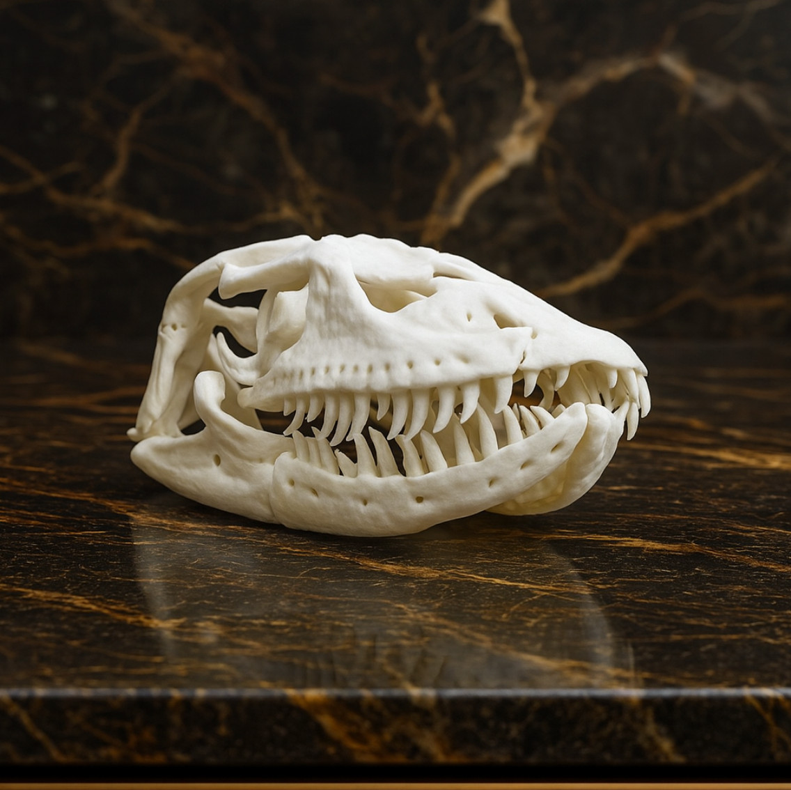 Komodo Dragon Skull Replica – Museum-Quality Varanus Cast 1:1