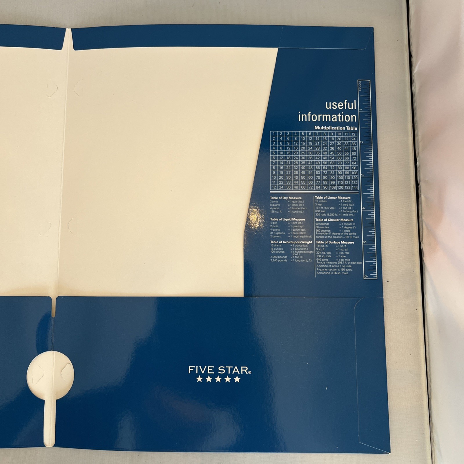 Lot of 4: Blue Mead Five Star 4 Pocket Folder 12″ x 9.5″ School Folder No Prong