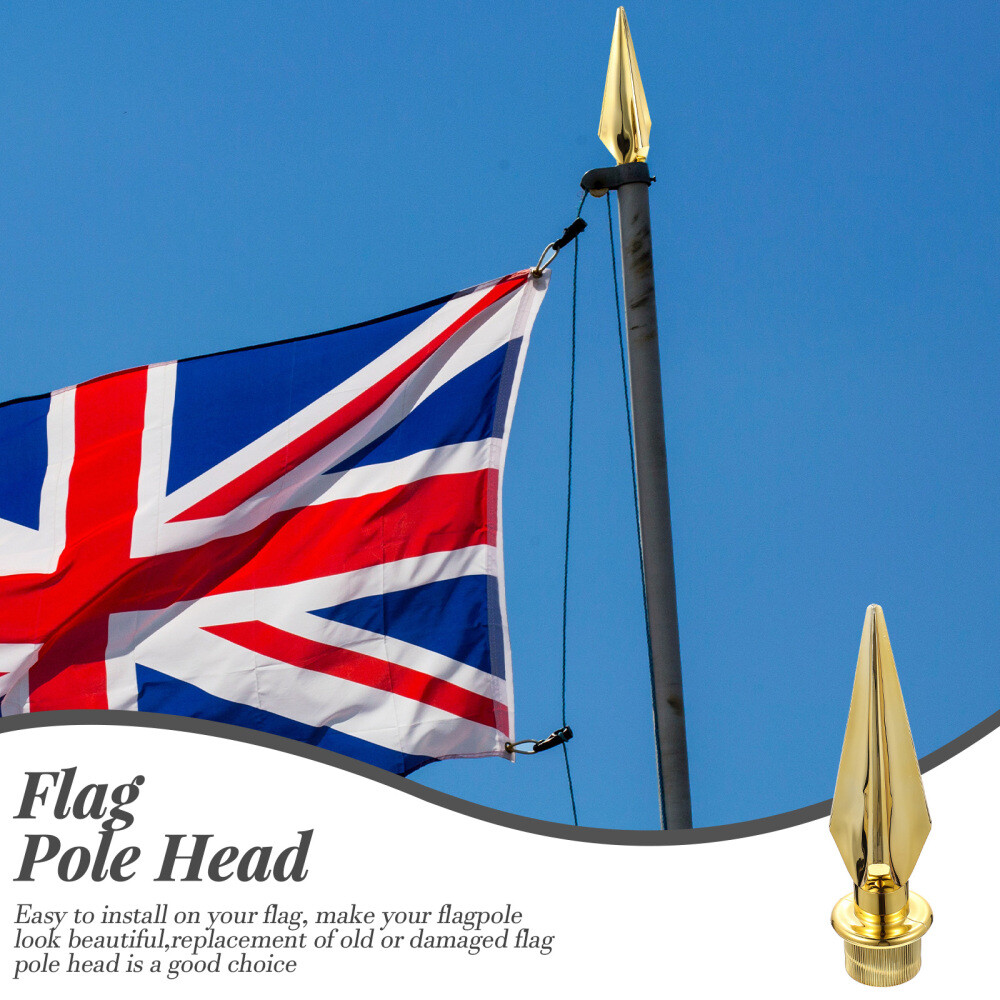 Flag Pole Topper Replacement Ball Flagpole Head Out Door Decor Indoor