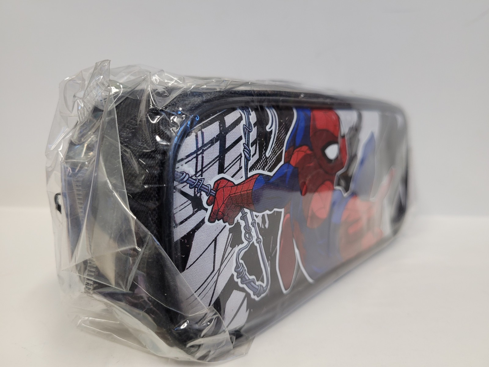Stationery Pencil Case Bag – Marvel Spider-Man Black Zip Pouch Storage 3×8″ NEW
