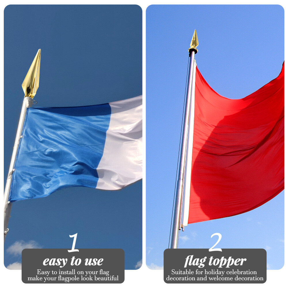 Flag Pole Topper Replacement Ball Flagpole Head Out Door Decor Indoor