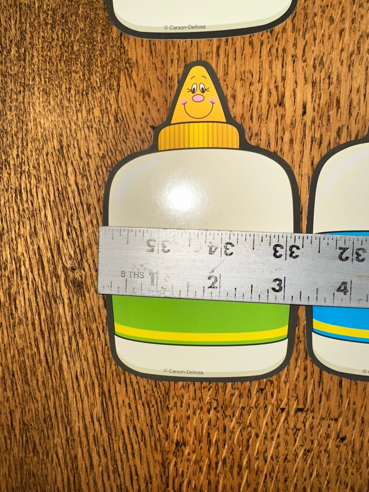 Vtg Carson Dellosa Smiling School Supplies Bulletin Board Diecut Cutout Set 12