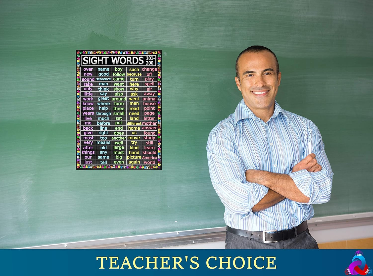 Advanced Sight Words Poster 101-200 for Second Grade – Laminated 14X19.5 – Educa