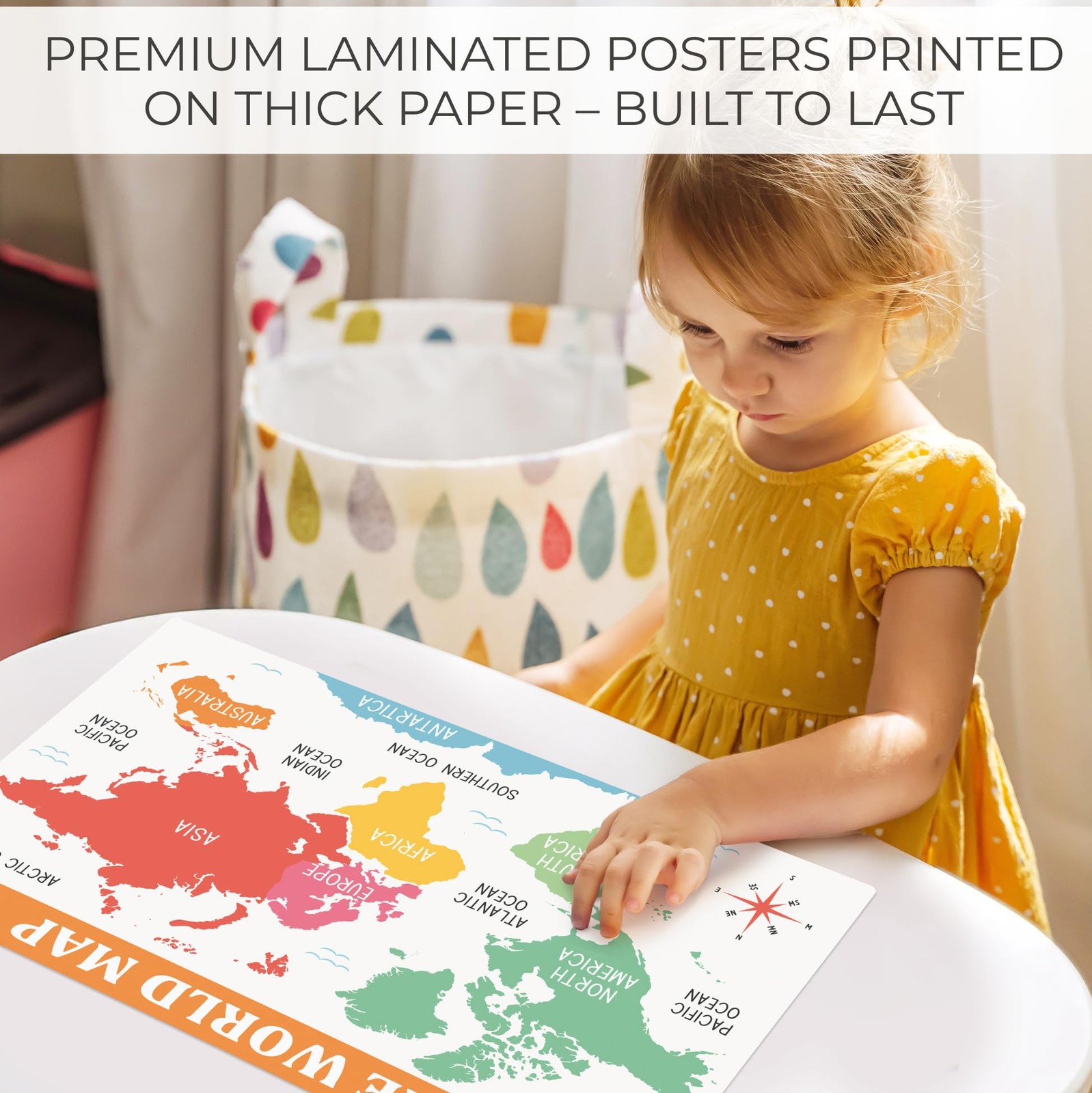 Fun Educational Posters for Toddlers 1–3 – Set of 16 Easy to Read Learning Po…