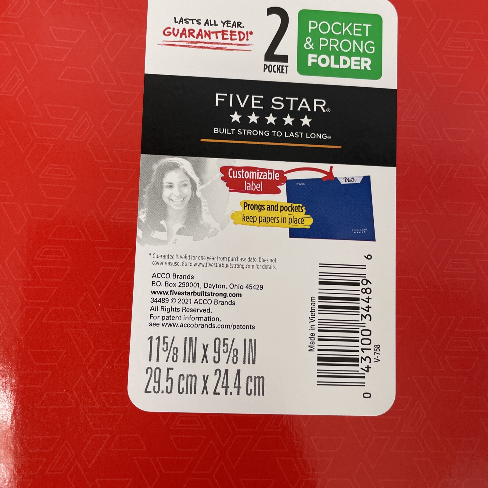 Mead Five Star 2 Pocket & Prong Folder lot of 12