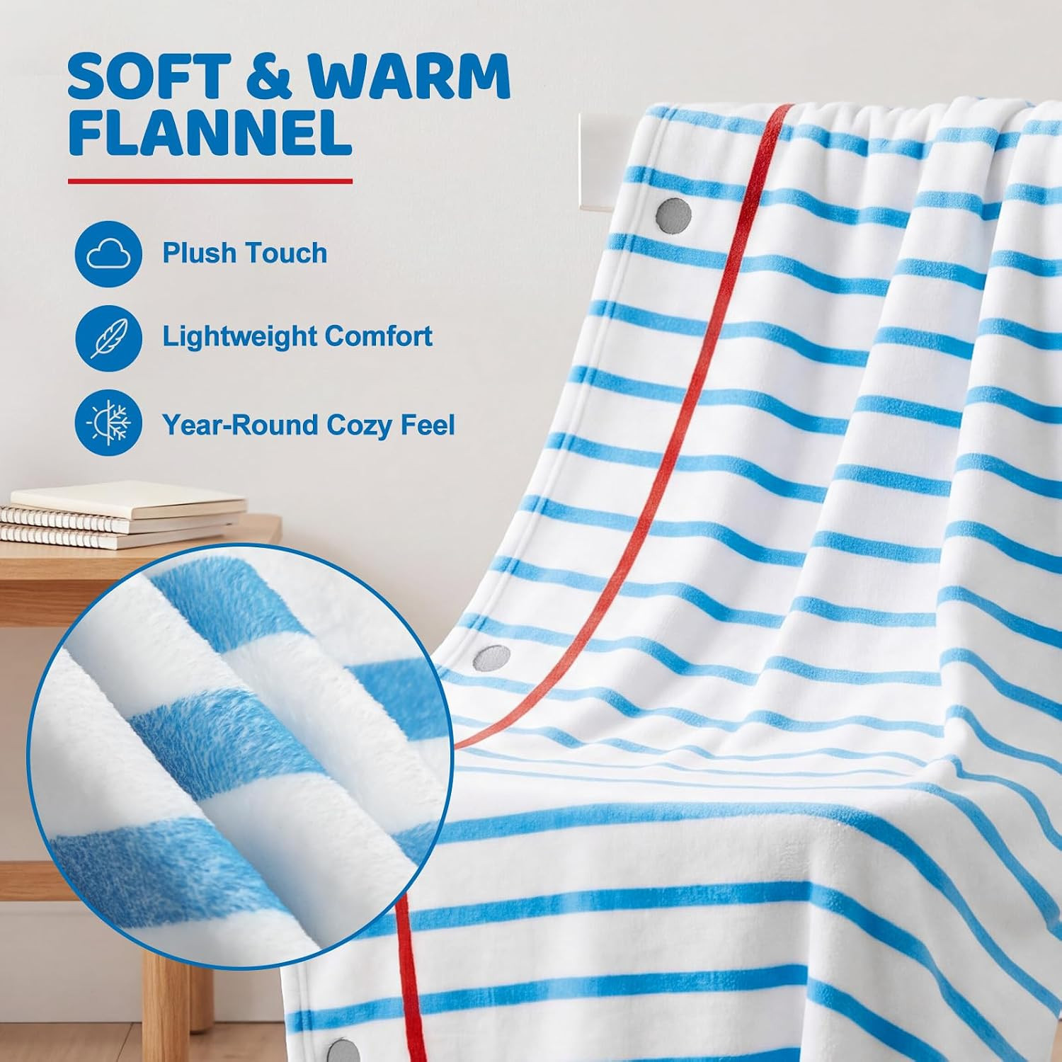 Soft Classroom Blankets Set of 6 – Perfect for Teachers & Graduation Decor 40×60