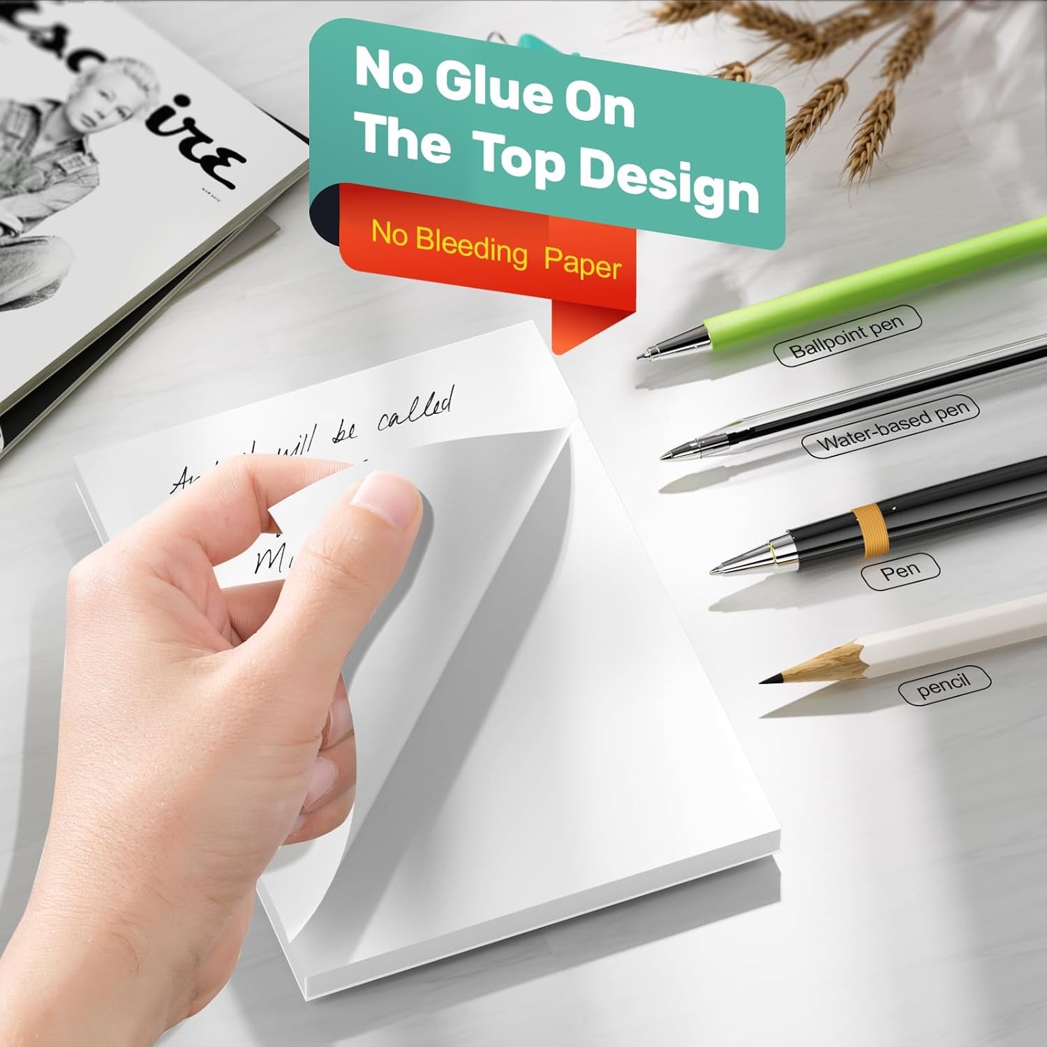 3″ x 5″ Note Pads – Memo Pads – Blank Scratch Pads – Small Notepad Writing Pads