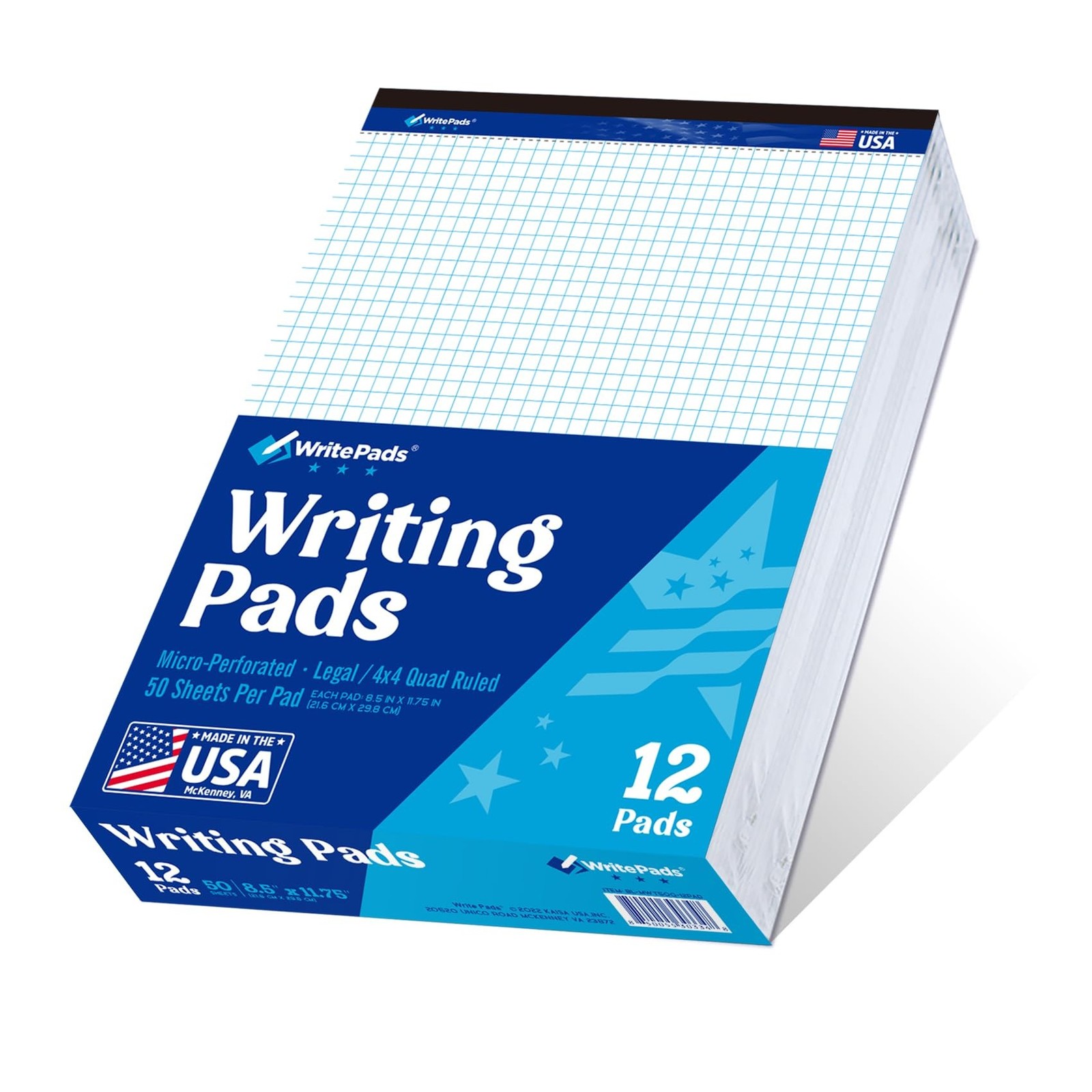 WritePads Legal note pads Legal Pad Quad Ruled Note Pads, Graph Ruled 8.5×11 …