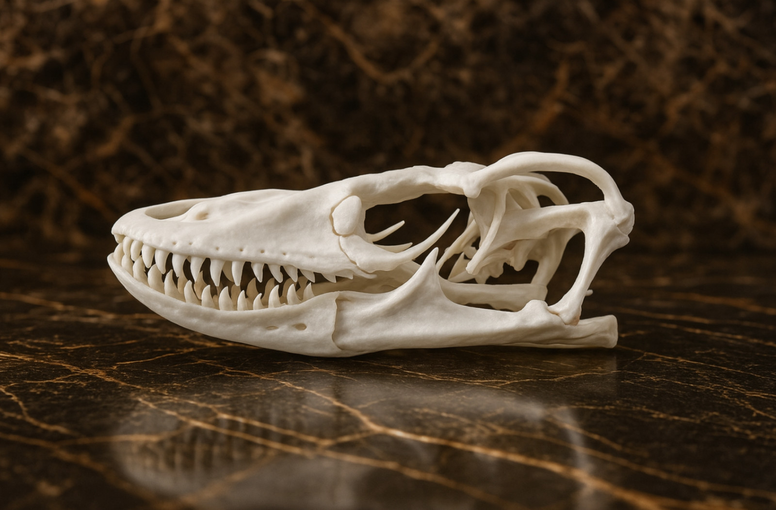 Komodo Dragon Skull Replica – Museum-Quality Varanus Cast 1:1