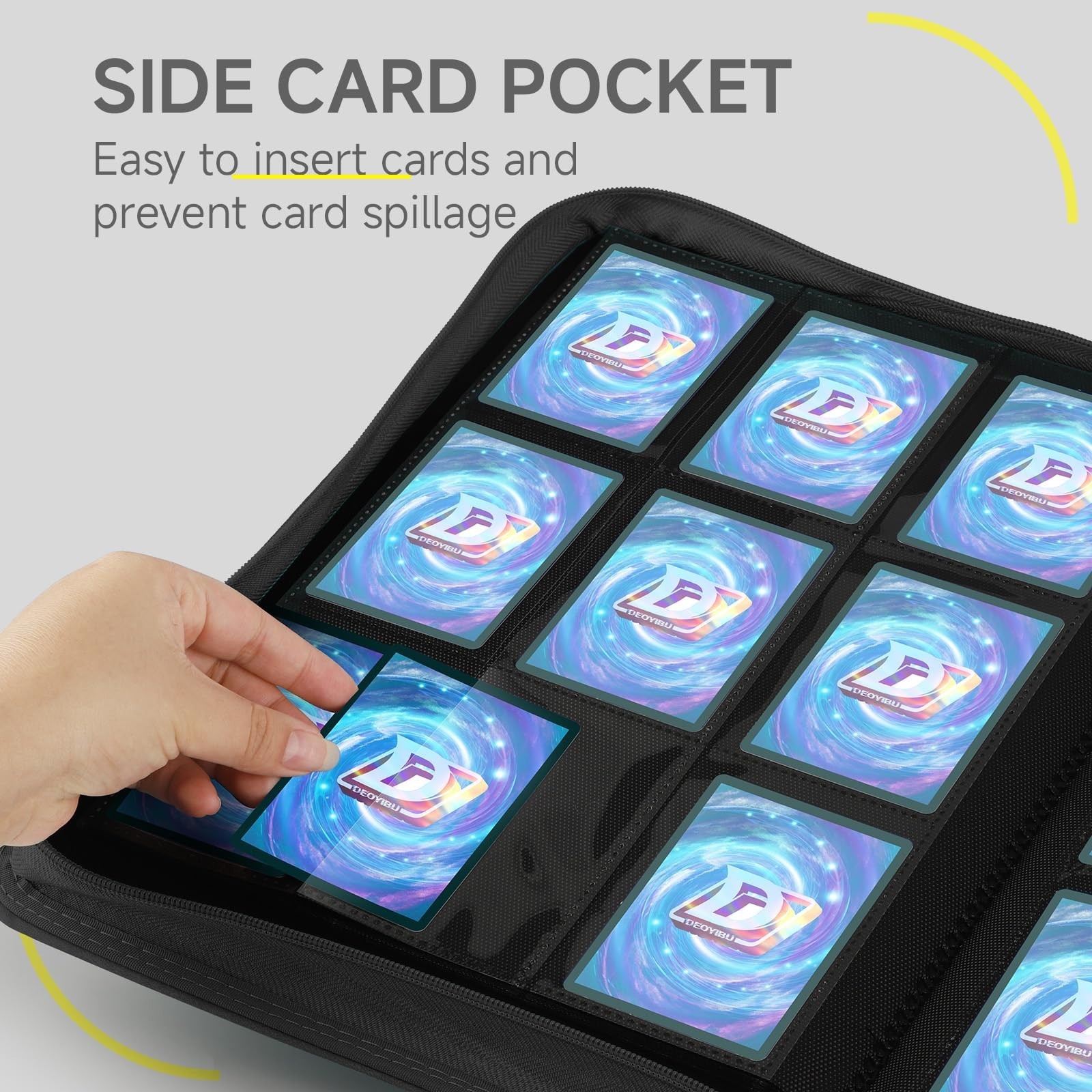 9 Pocket Card Binder,360 Pockets Trading Card Binder,Double Sided Pocket Coll…