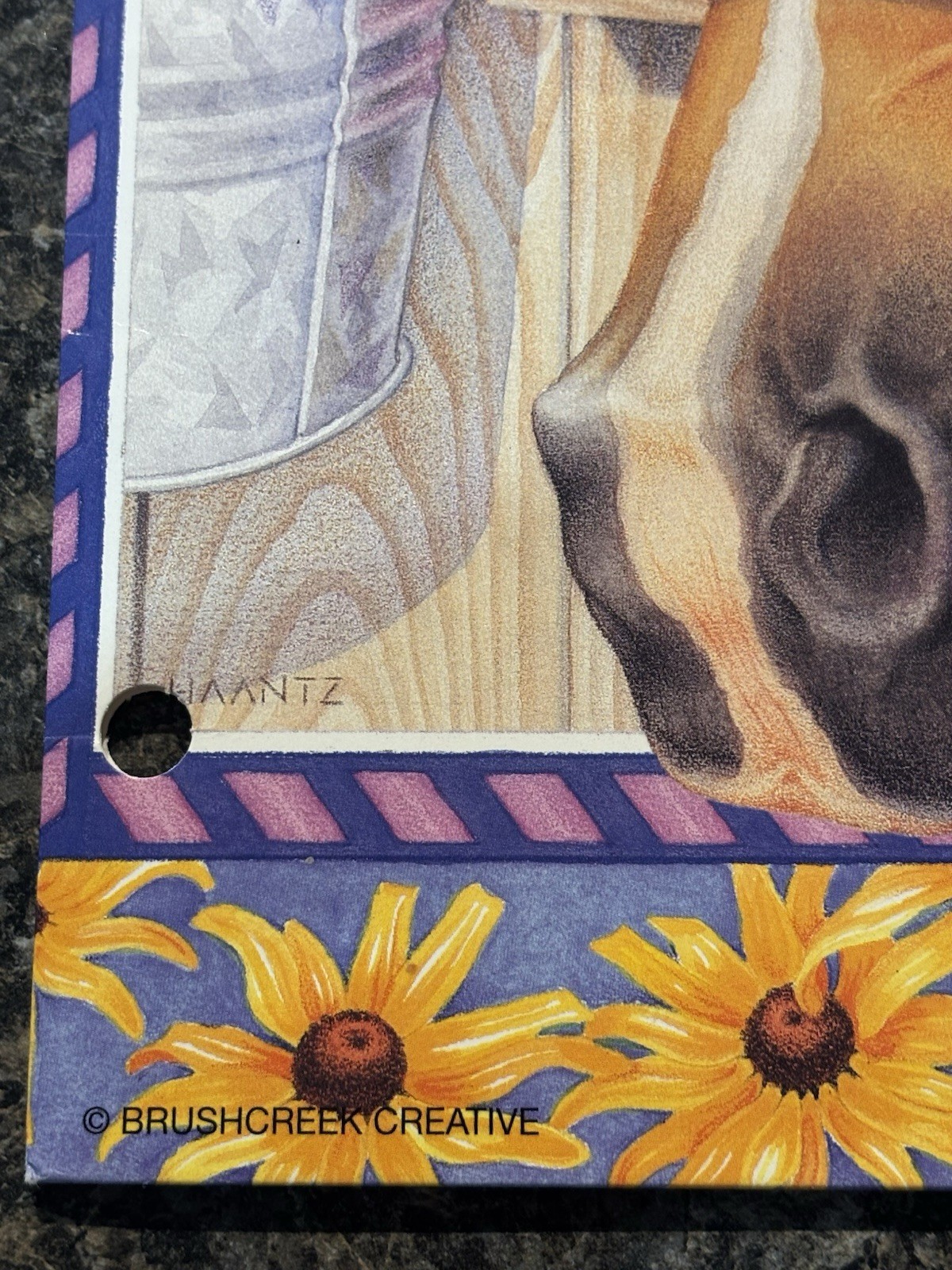 Mead Trapper Keeper Portfolio Folder Retro Horse Daisies Purple RARE made in USA
