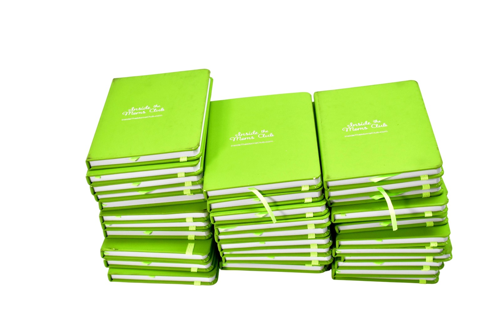 Lot of 35 Inside the Moms Club Hardcover Lined Journal Notebook Green Ribbon