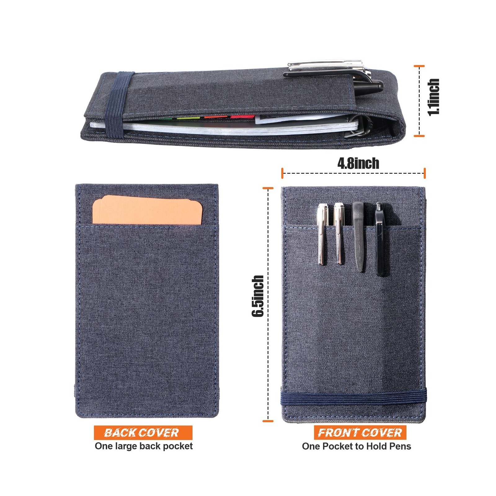 Notebook Cover for Rocketbook Mini & Field Notes Top Spiral (3…. FAST USA SHIP