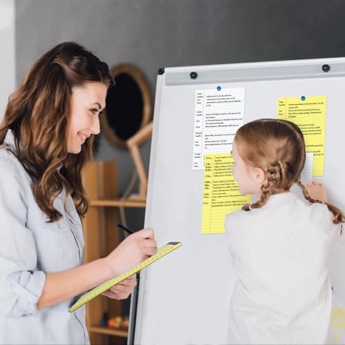 6 PCS Small Legal Pads 5×8 Yellow and White, Narrow Ruled Small Note Pads,