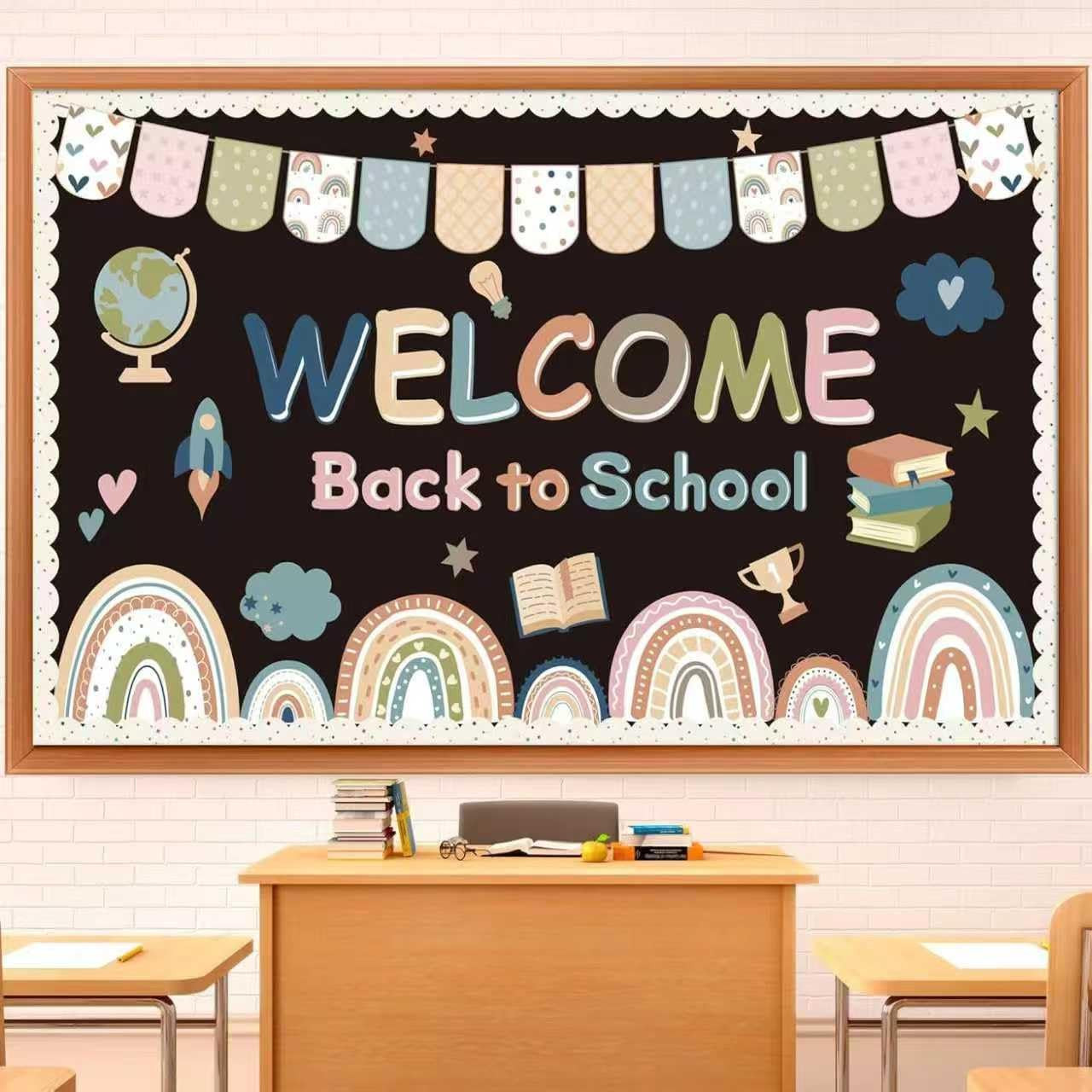 Welcome Bulletin Board Decorations Back to School Boho Classroom Decoration Boho