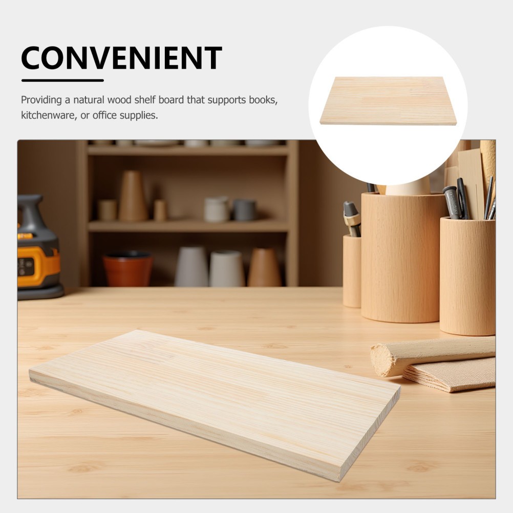 Unfinished Pine Wood Board: Pantry Organizer Shelf Divider – Wooden Storage