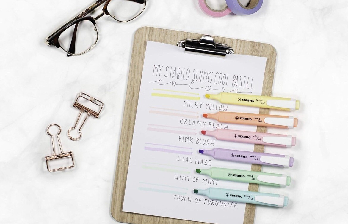 STABILO Swing Cool Pastel Edition Highlighter Pen Rosy Blush rosy blusher