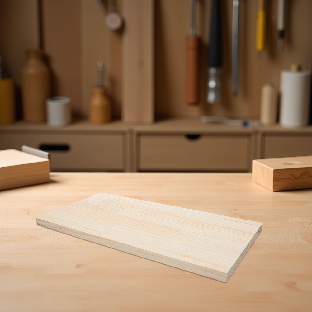 Pine Wood Shelf Divider: Unfinished Wooden Panel for Pantry and Cabinet – DIY