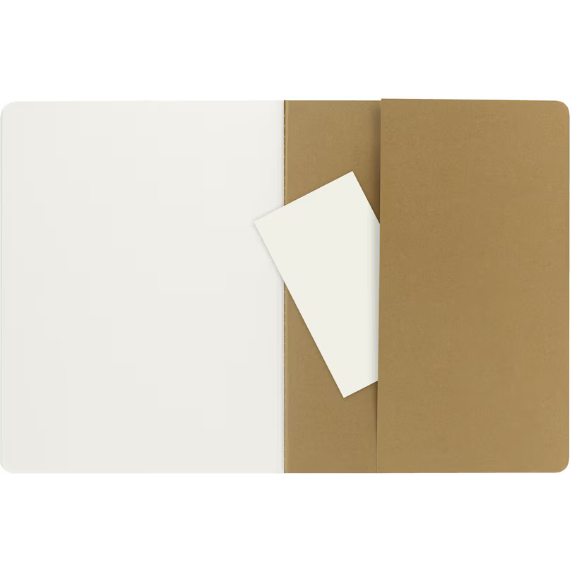 Moleskine TG Cahier Journal, Plain/Blank, Soft Cover, XL, 7.5×9.5″, Kraft Brown,