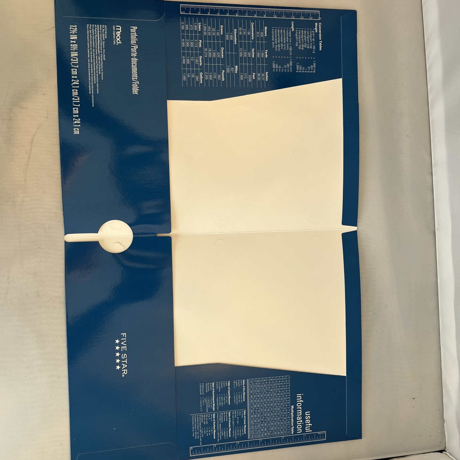 Lot of 4: Blue Mead Five Star 4 Pocket Folder 12″ x 9.5″ School Folder No Prong