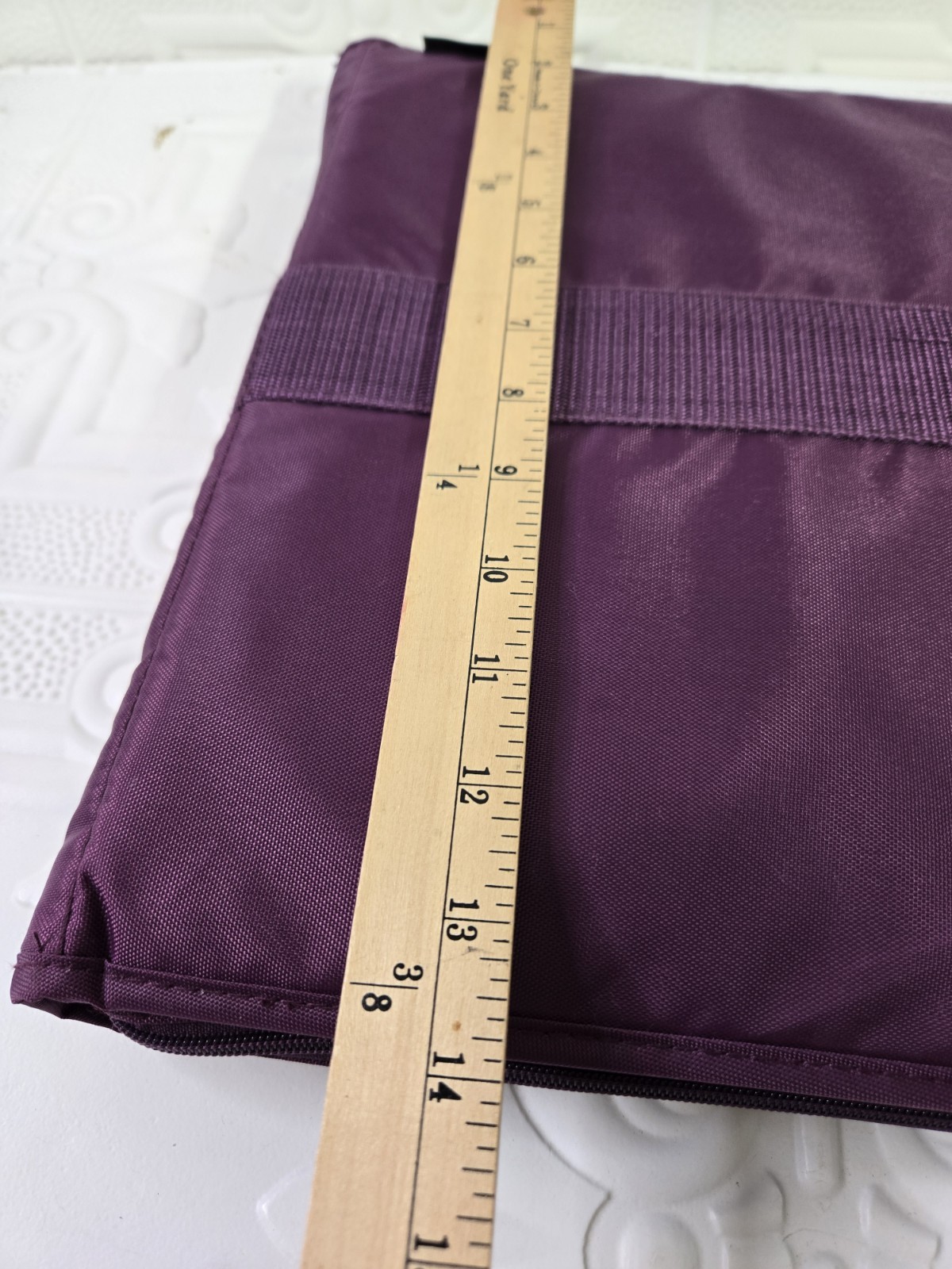VTG 1991 Mead Five Star Purple Zippered 3 Ring Binder Notebook W/ PVC Sleeves