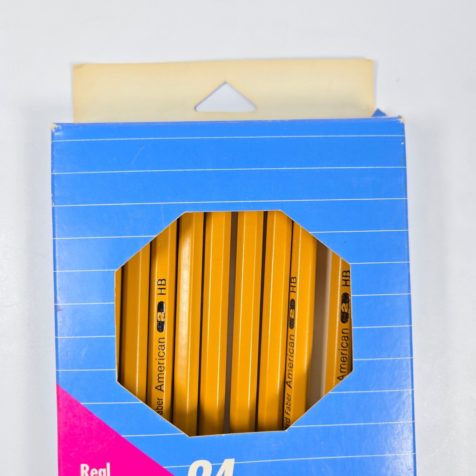 Vintage Eberhard Faber American Pencils No 2 HB Yellow Wood Made in USA 10 Count