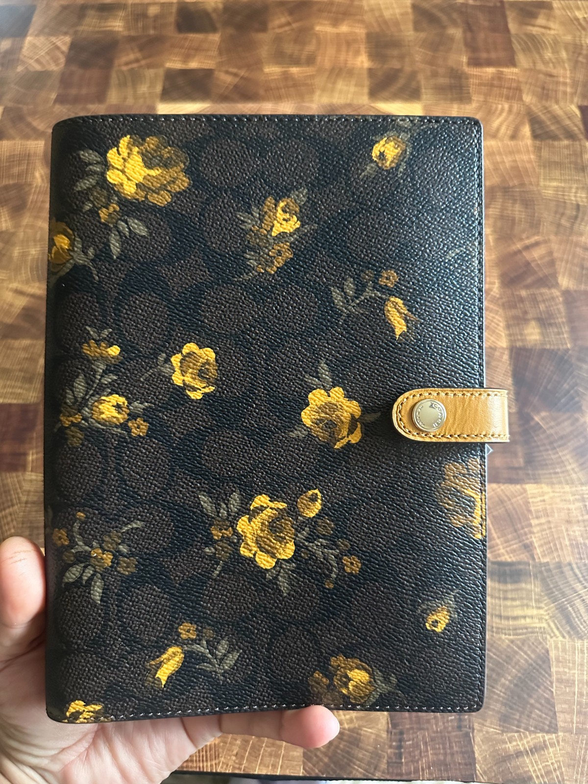 NWT Coach Notebook In Signature Canvas With Floral Print CCF40
