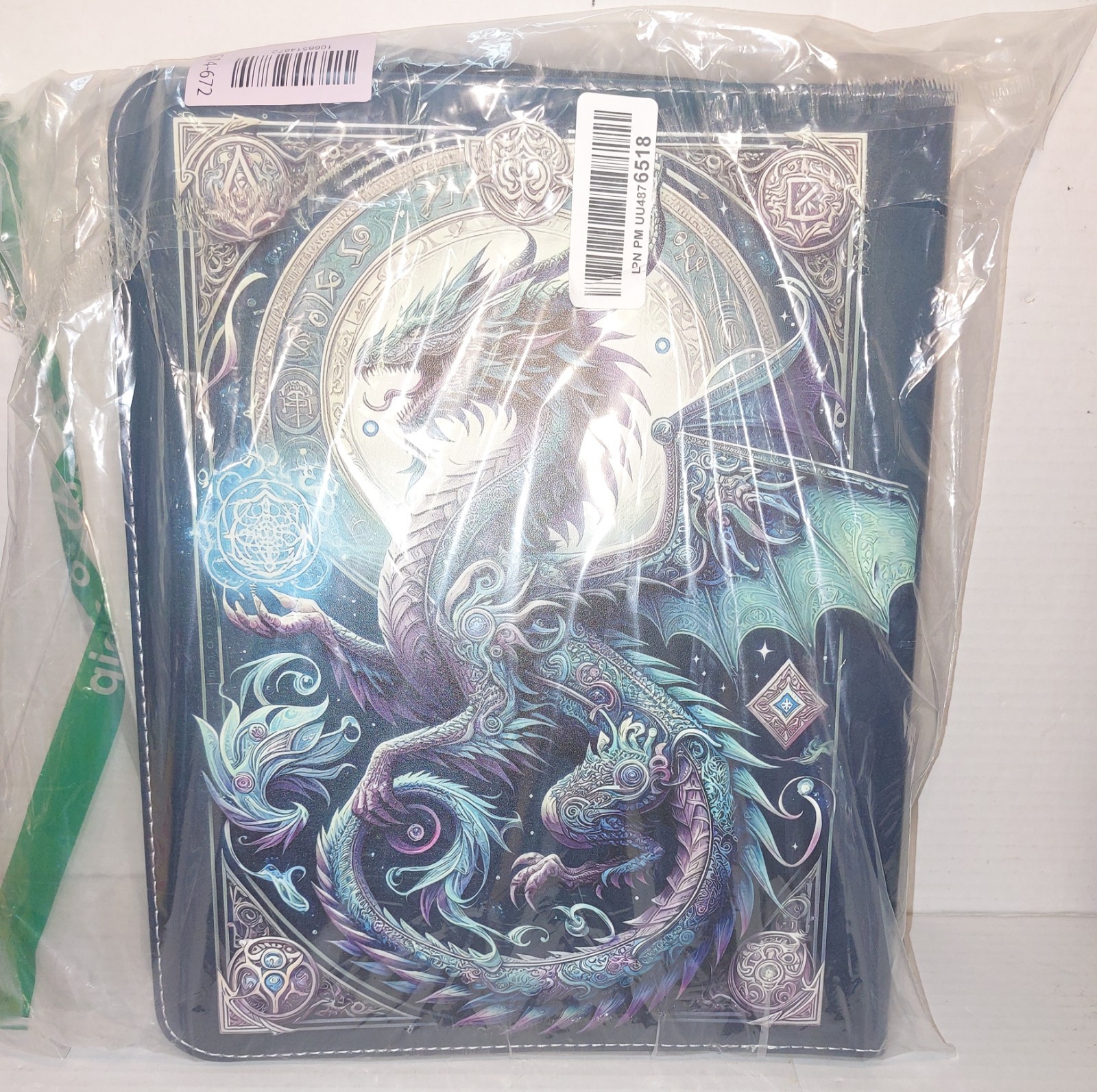Dragon Trading Card Binder, 9 Pocket Card Binder with Sleeves 3 Ring T.C.G