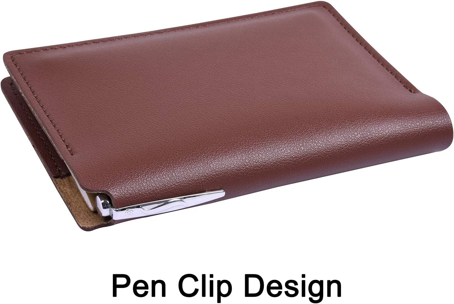 2 Pack Leather Journal Notebook Cover for Field Notes Pocket Notebooks
