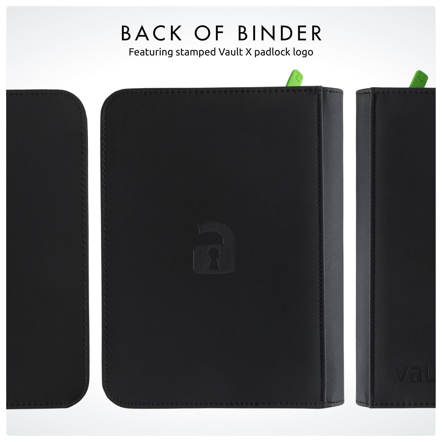 Vault X 4 Pocket Zip Binder, 160 Cards, Exo-Tec Material, 20 Side-Loading Pag…
