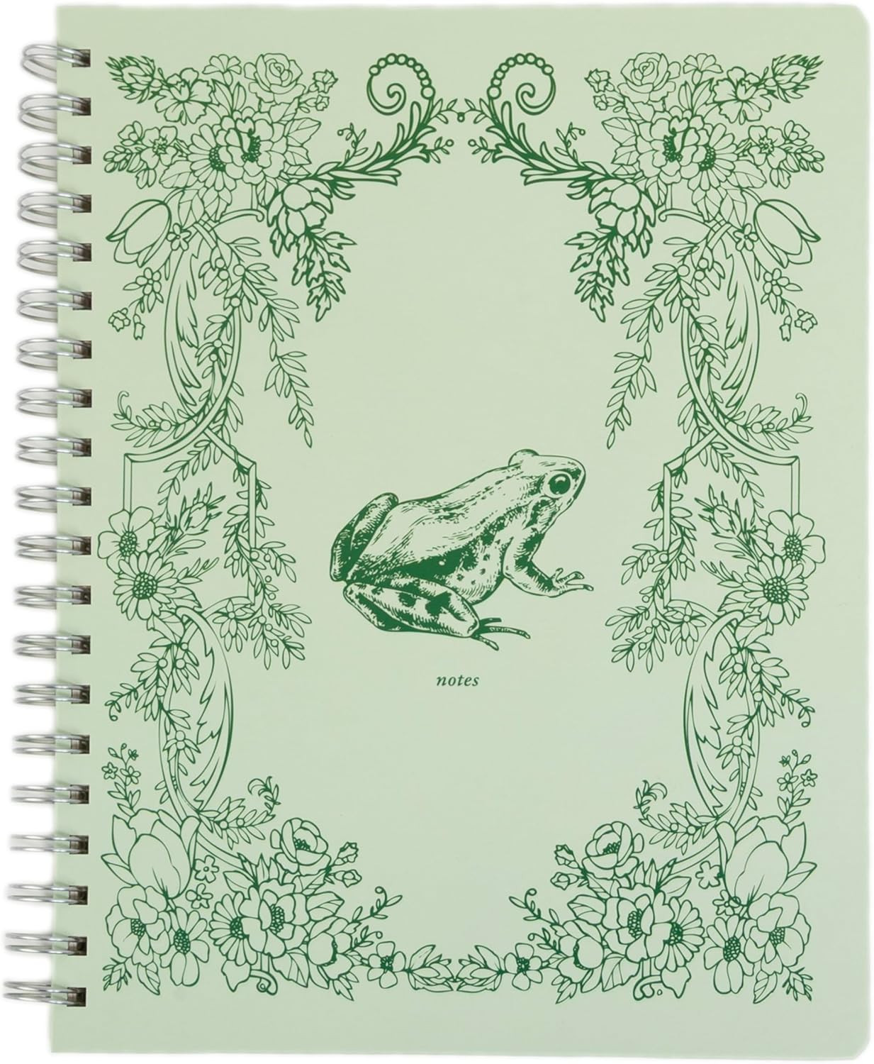 Spiral Hardcover Notebook 8X10.5 – Frog Toile College-Ruled Writing Journal with