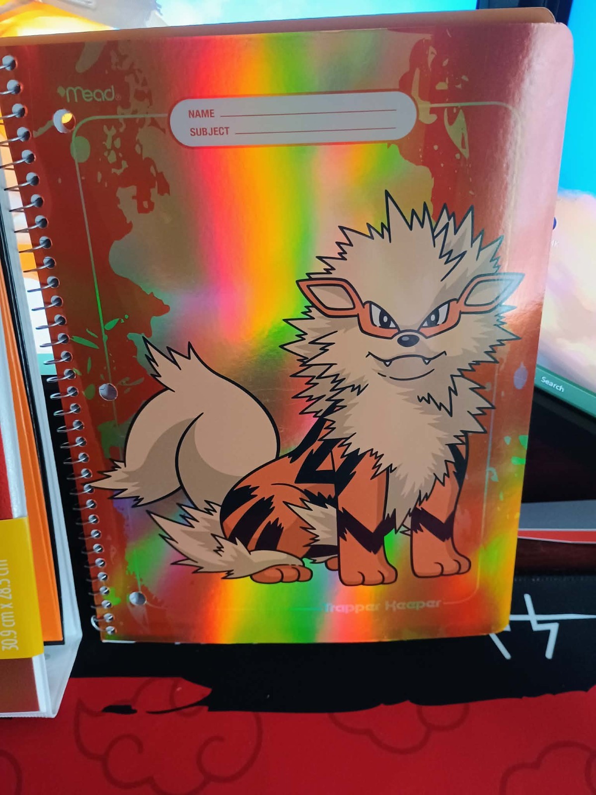 Pokemon x Target Arcanine Trapper Keeper and Arcanine Notebook