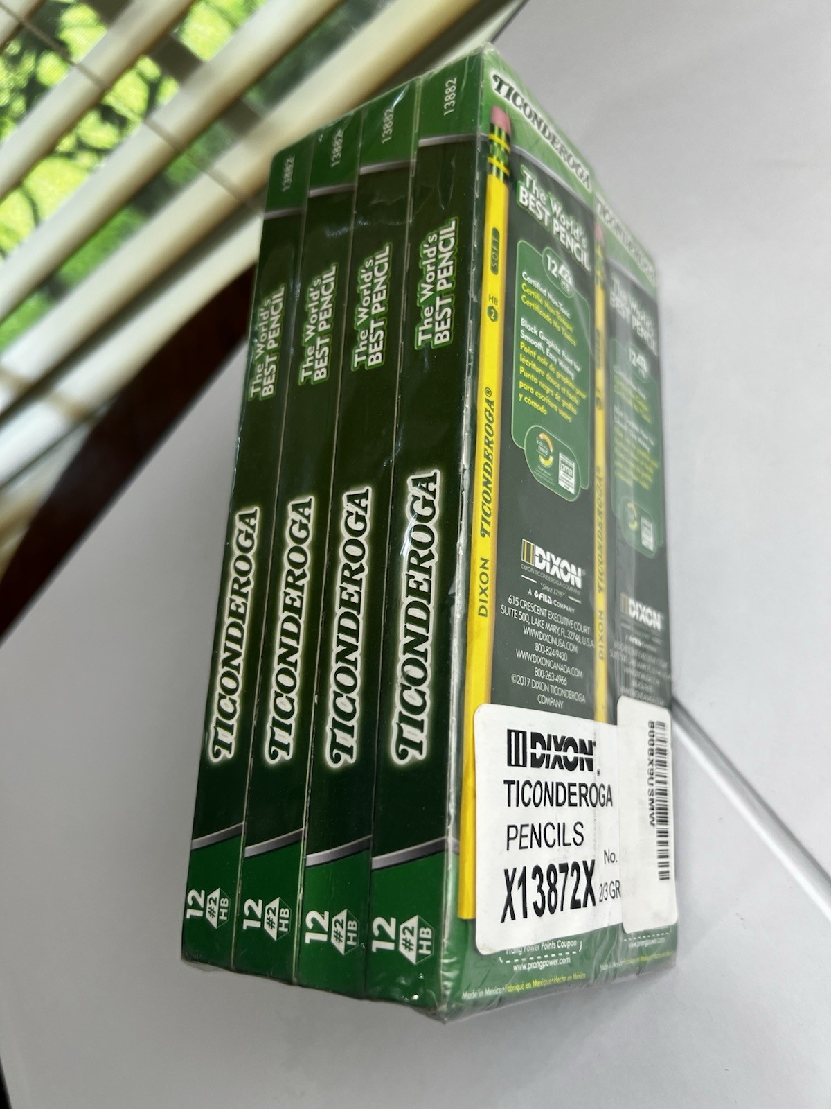 Ticonderoga #2 HB Premium Wood Pencils 8 Boxes (96) Pencils New