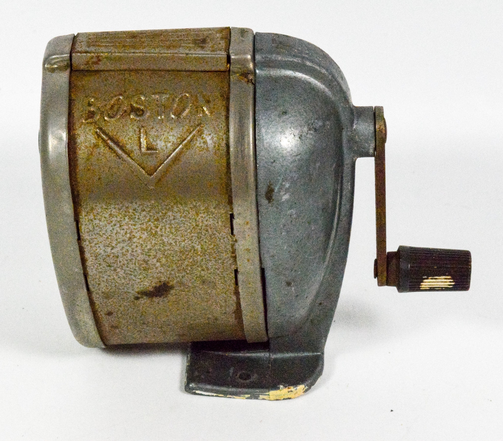 VTG Boston Model L 1 Hole Pencil Sharpener Manual Handle Wal/Desk Mount
