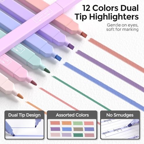 School Supplies Stationary Set with Pencil Case – 6 Gel Pens & 50 PCS Black