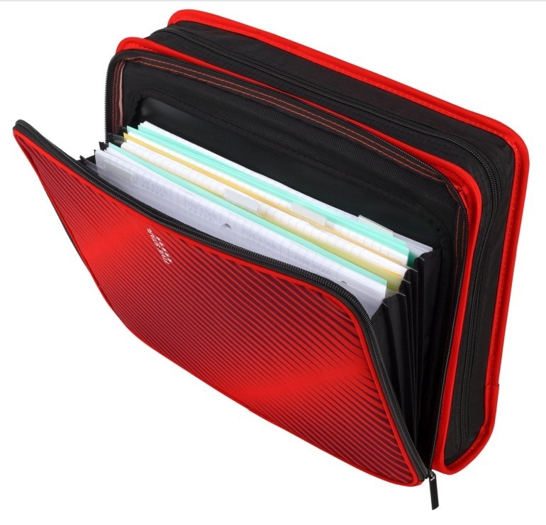 Five Star Zipper Binder, 2 Inch 3-Ring Binder with Round Rings, 5-Tab Expanding