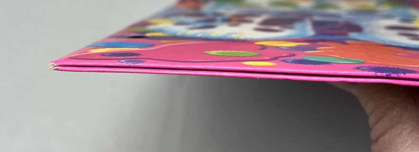 Lisa Frank Spotty & Dotty 3 Hole 2 Pocket Binder Folder Exc Cond 2014 Glittery