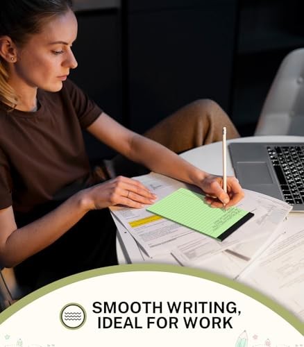 Small Legal Pads 5×8 Colored, 6 Pack Note 5 x 8 In- 30 Sheets Colored- 6 Pack