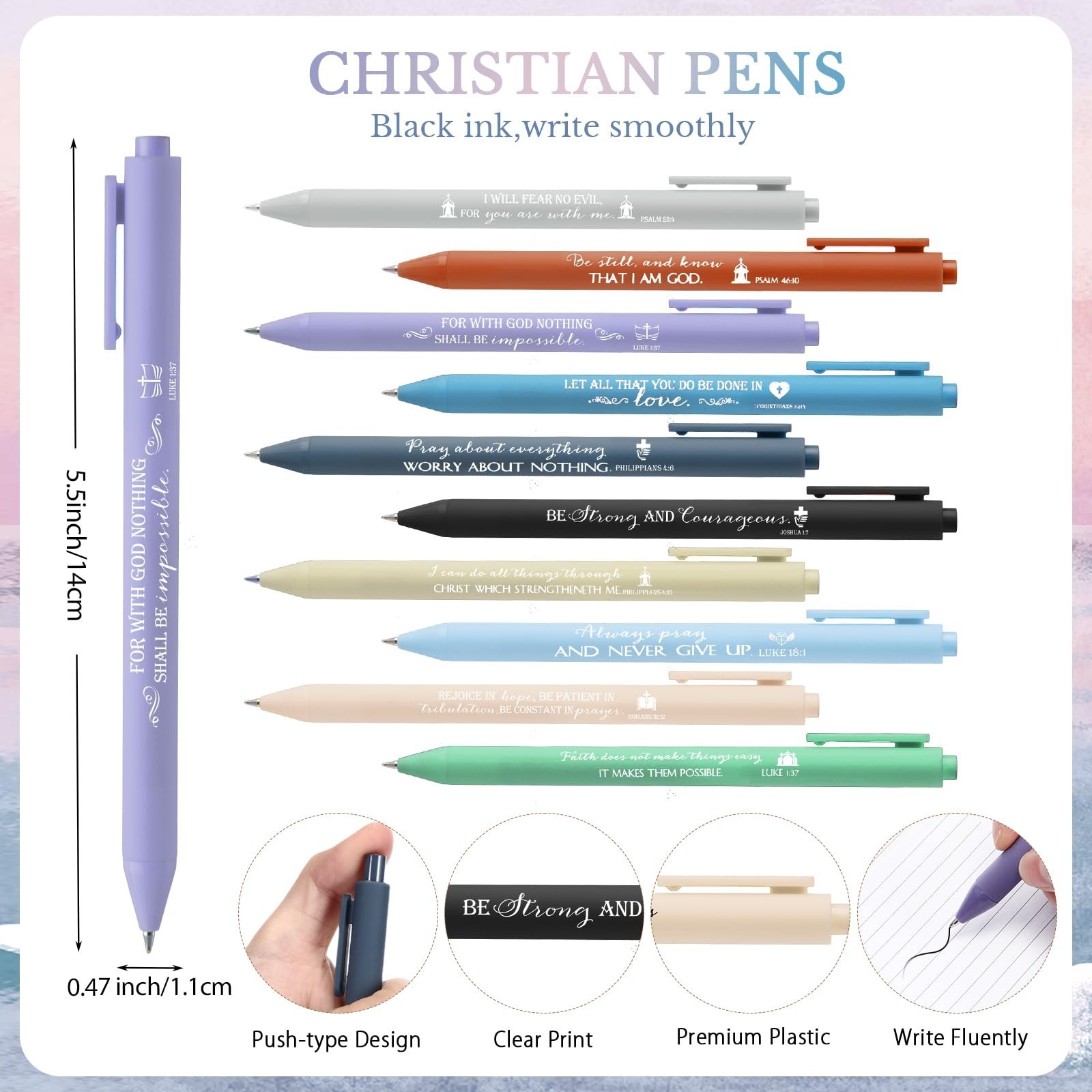 10 Sets/20 Pcs Christian Prayer Journal for Women Bulk Spiral Notebooks with …