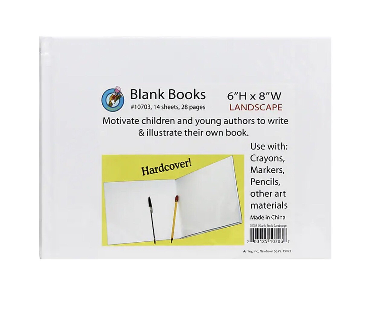 Ashley Hardcover Blank Book Landscape