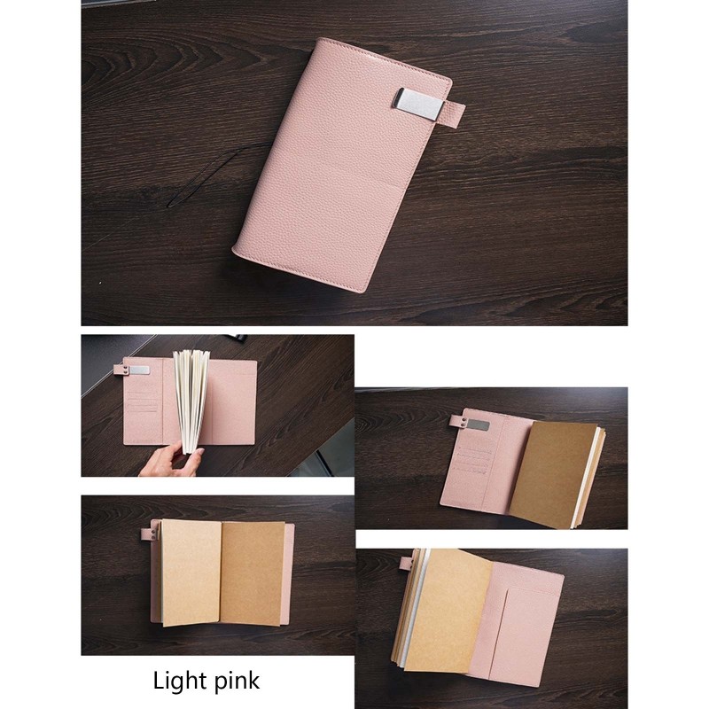 Soft Leather Journal Loose-leaf Notepad Personal Diary Set Stationery Gift Set