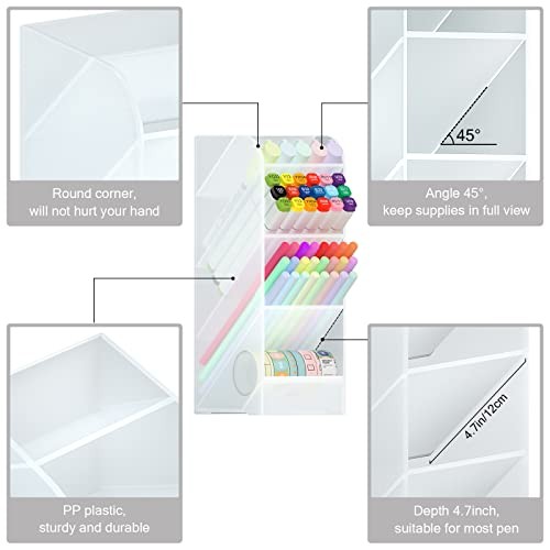 Clear Pen Holder – Desk Organizer – Clear – 1 Pack