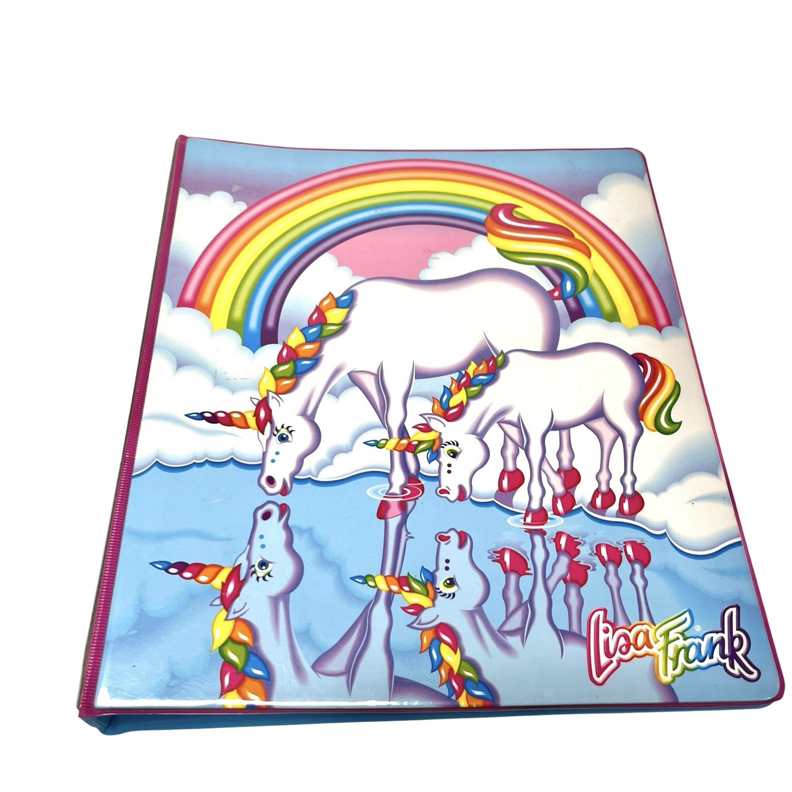 Lisa Frank 3 Ring Binder 30th Happy Birthday Unicorns Dolphins Folder 2021