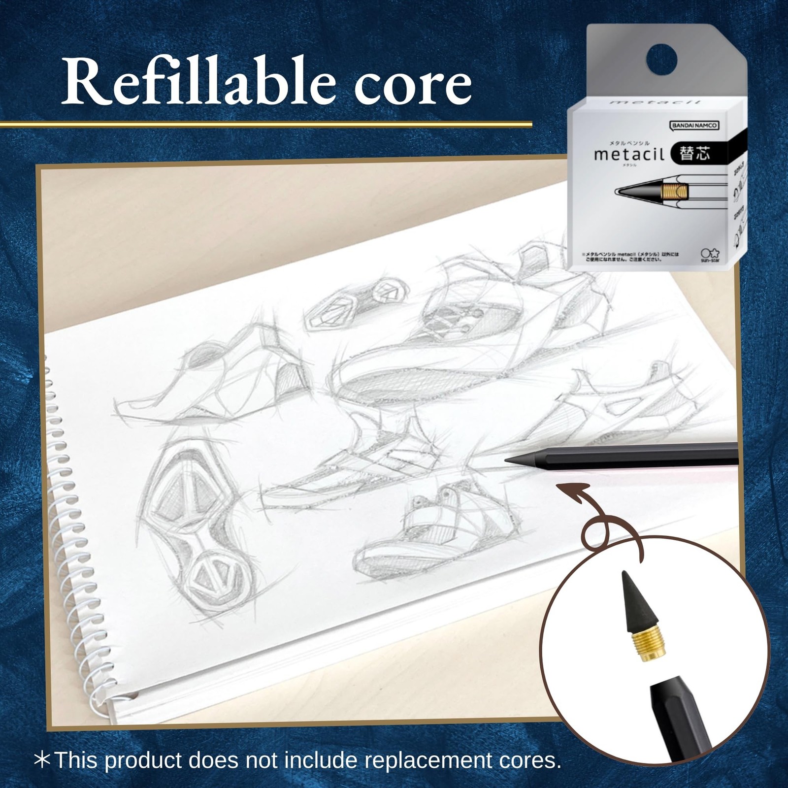 SUN-STAR Stylish Metal Pencil Metacil Pencils for Artist Drawing, Sketching, …