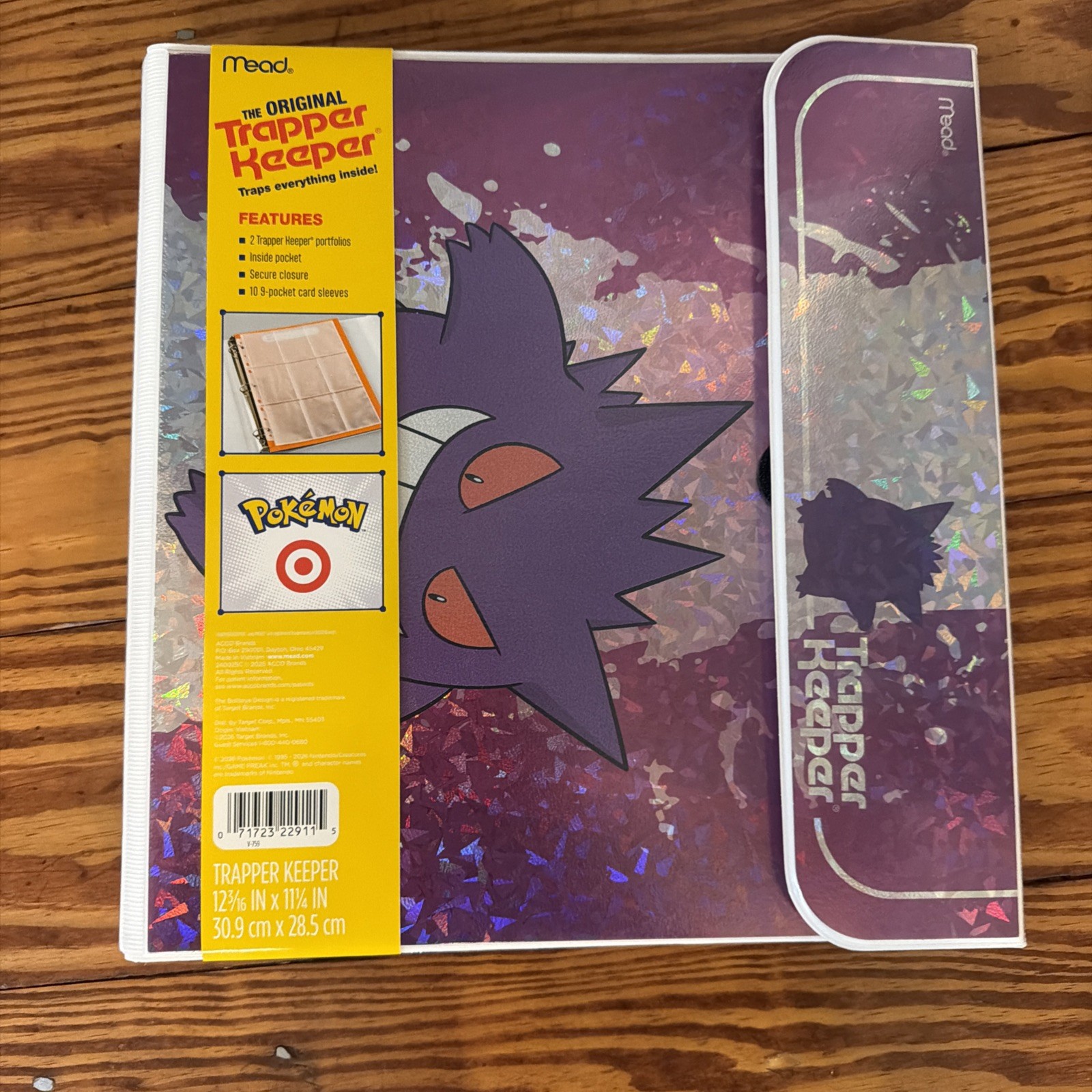 Target x Pokemon Trapper Keeper Gengar 30th Anniversary NEW